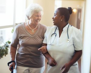 Elderly Woman Cane